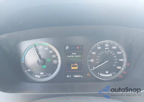 2016 Hyundai Sonata Hybrid Se из США, поврежденный, VIN KMHE24L12GA012646